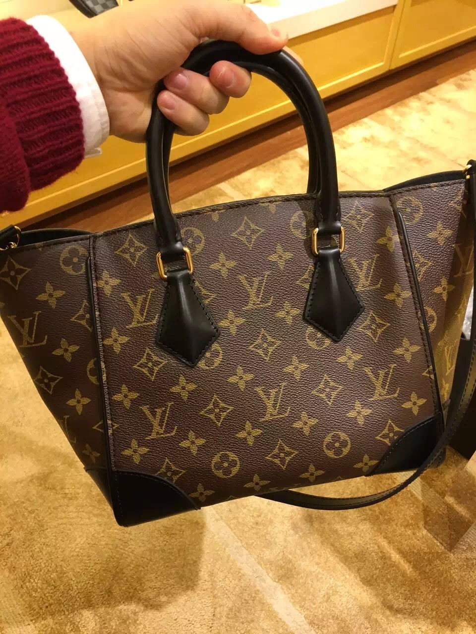 Louis Vuitton Monogram Phenix MM Bag M41542 Black